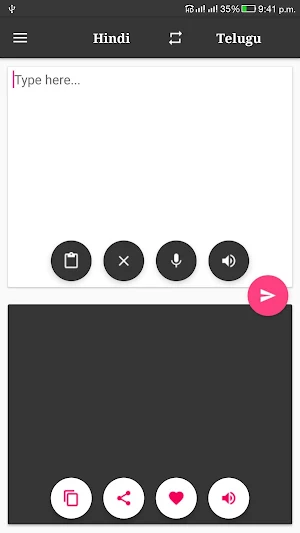 Telugu-Hindi Translator Screenshot 0