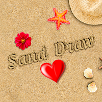 Sand Art Drawing : Beach Sketc