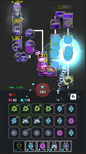 Neon Defence : Merge Tower Defence Screenshot 3