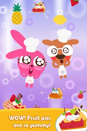 Purple Pink Fruit Pie Cooking Screenshot 2
