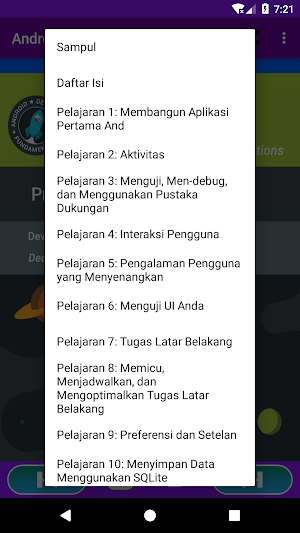 Ebook Tutorial Android Studio Screenshot 0