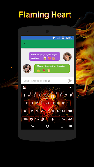 Flamingheart Keyboard Theme Screenshot 0