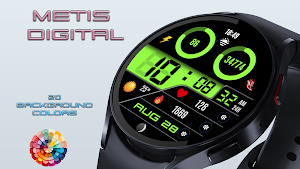 Metis Digital Watch Face Screenshot 2