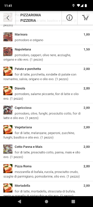 PizzaRoma Pizzeria Rosticceria Screenshot 2
