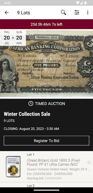 Vintage Collector Auctions Screenshot 1
