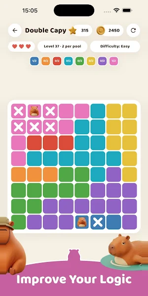 Capydoku: Capybara Star Battle Screenshot 3