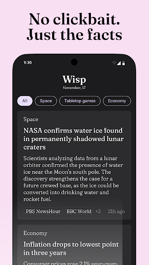 Wisp: AI News & Custom Feed Screenshot 3