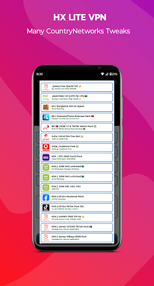 HX LITE VPN Screenshot 3