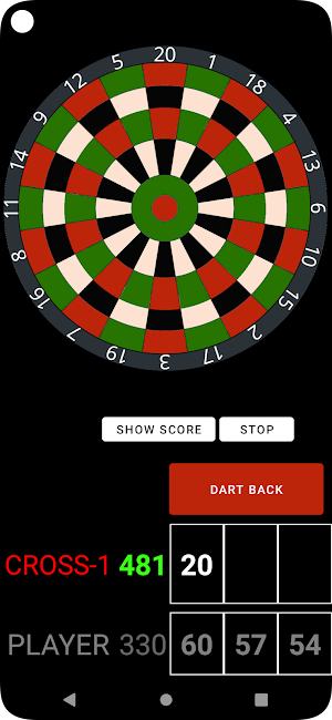 Darts clickable scoreboard 501 Screenshot 1
