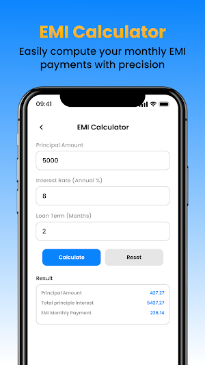 Aadhar Me EMI Loan Calculator Screenshot 1
