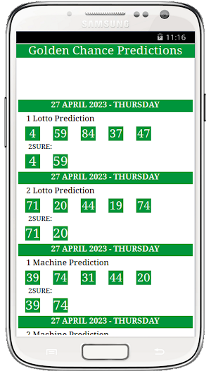 Golden Chance Lotto Screenshot 3