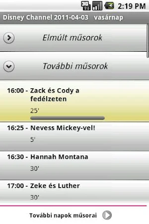 Műsorújság Screenshot 2