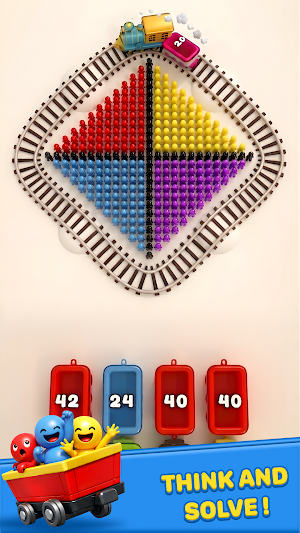 Train Pixel Color Match Puzzle Screenshot 1