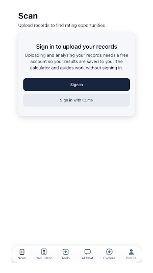 VA Rating Assistant Screenshot 0