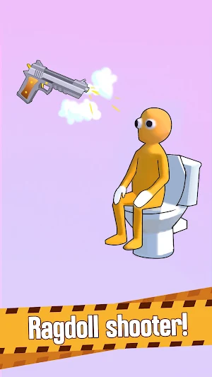 Ragdoll Shooter, Gun Simulator Screenshot 2