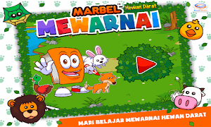 Marbel Mewarnai Hewan Darat Screenshot 0