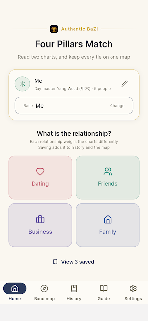 Four Pillars Match – BaZi Screenshot 0