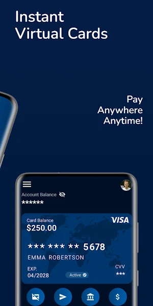 Black Lion Bank: Instant Cards Screenshot 1