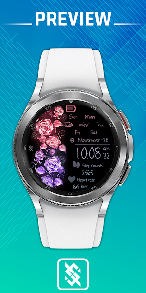 BFF39 - Neon Art Flower Rose Screenshot 0