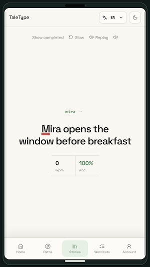 TaleType: Learn English Screenshot 0