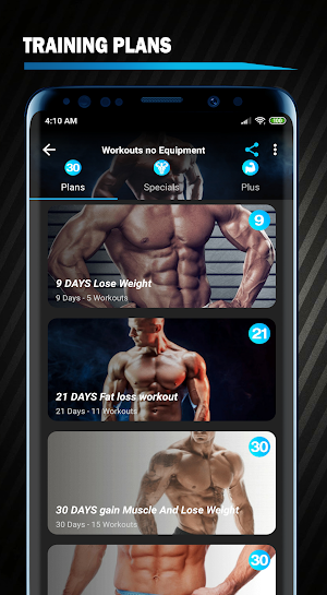 Lose Weight App for Men - Weight Loss at Home Screenshot 1