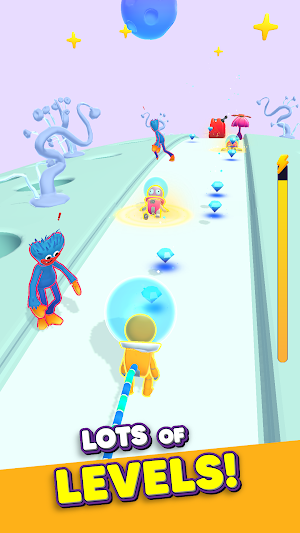 Bungee Space - Funny Runner Screenshot 2