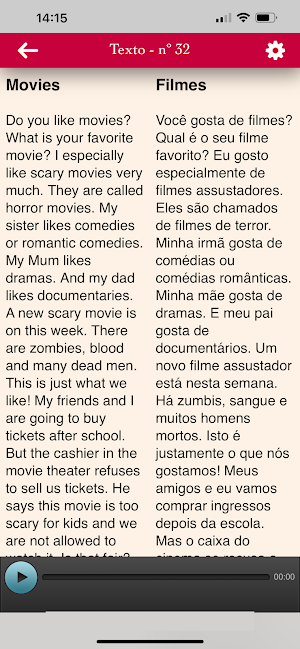 500 Textos em Inglês Pro Screenshot 0