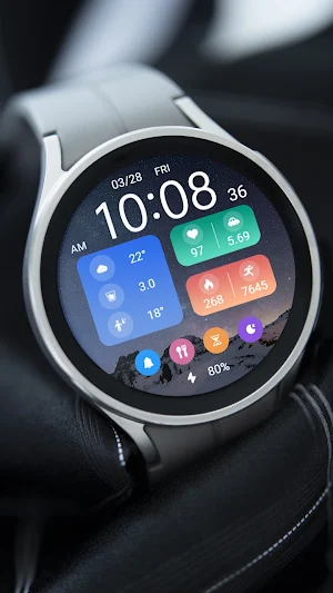 Starry Night Widget ZKin Watch Screenshot 1