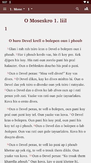 La Bible en Romanes (Manouche) Screenshot 0