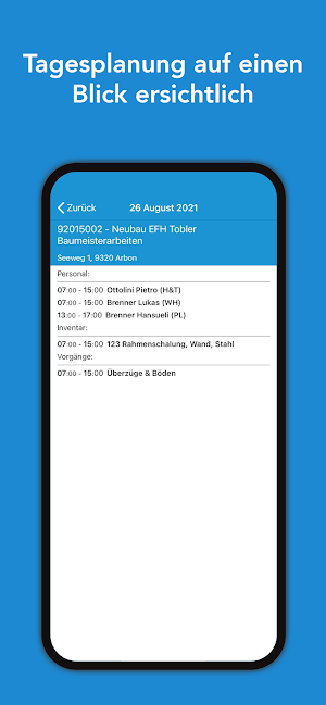 SORBA Ressourcenplanung Screenshot 2