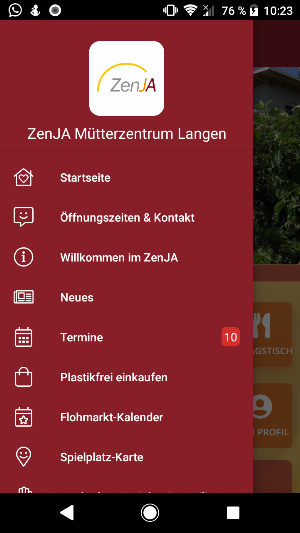 ZenJA Mütterzentrum Langen Screenshot 2