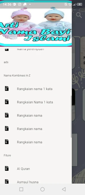 Daftar Nama Bayi Islam & arti Screenshot 2