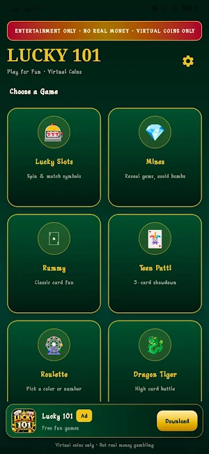 lucky 101 game Screenshot 0