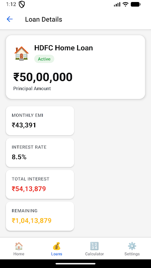 EMI Loan Tracker Screenshot 2