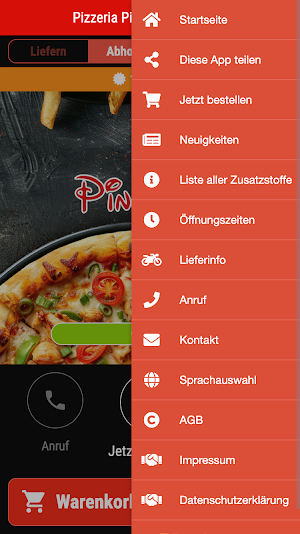 Pinoccio Lieferservice Screenshot 2