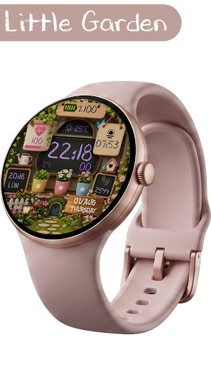 VJ-LITTLE GARDEN WATCH FACE Screenshot 3