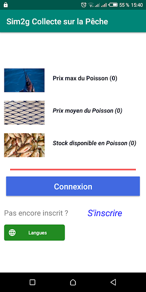 Sim2g Collecte sur la pêche Screenshot 0