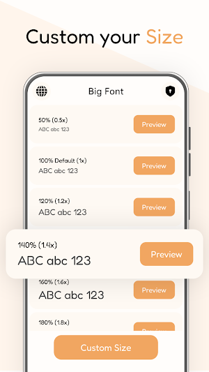 Big Font : Change Font Size Screenshot 2