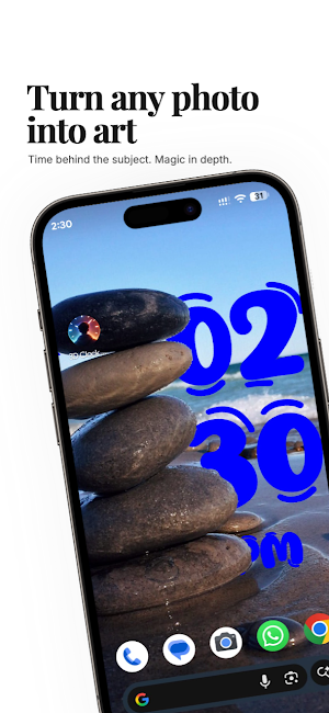 Depth Clock Wallpaper 3D Screenshot 1