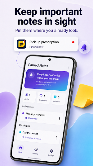 Sticky Notification Notes Screenshot 0