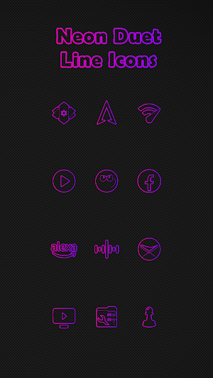 Neon Duet Line Icons Screenshot 3