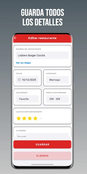 Eatinerary Screenshot 1
