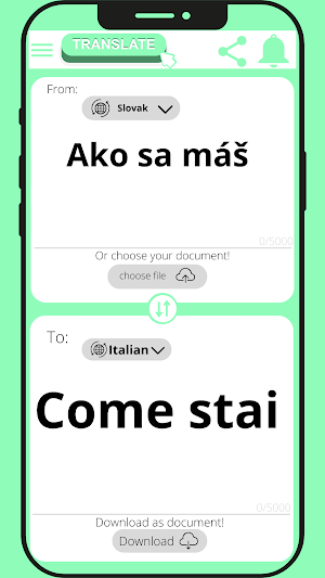 Italian - Slovak translator Screenshot 2