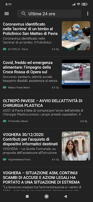 Pavia notizie Screenshot 2