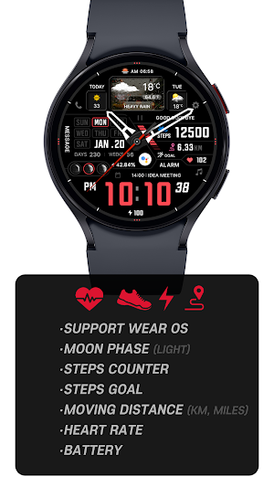 SamWatch AD Neon Weather Screenshot 1