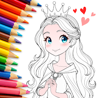 Cute Princess Coloring Game