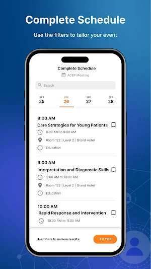 ACEP Events Screenshot 1