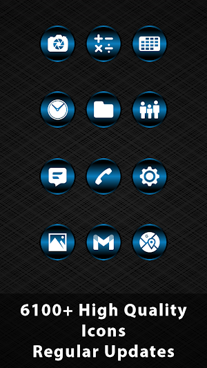 Delight Blue Icons Screenshot 0