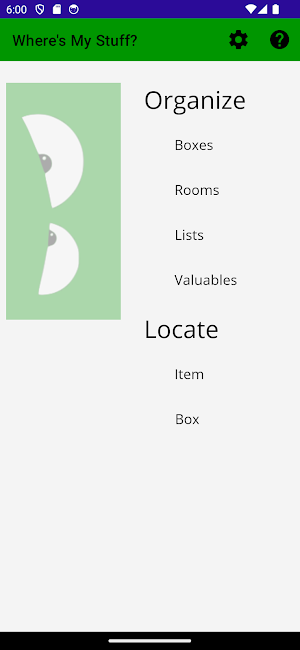Where's My Stuff? Screenshot 0