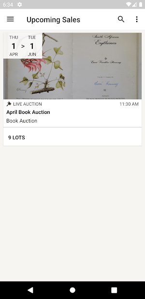 Huddy's Online Auction Screenshot 0